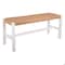 Alaterre Furniture Newport 40in Wood Bench with Handcrafted Woven Rope Seat, White ‎ANNP0450 - alternate 8